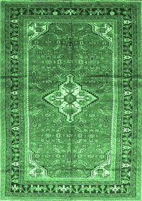 Persian Emerald Green Traditional Rug, tr161emgrn