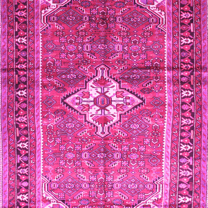 Machine Washable Persian Pink Traditional Rug, wshtr161pnk