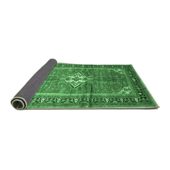 Sideview of Persian Emerald Green Traditional Rug, tr161emgrn