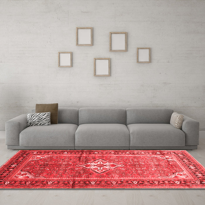 Traditional Red Washable Rugs