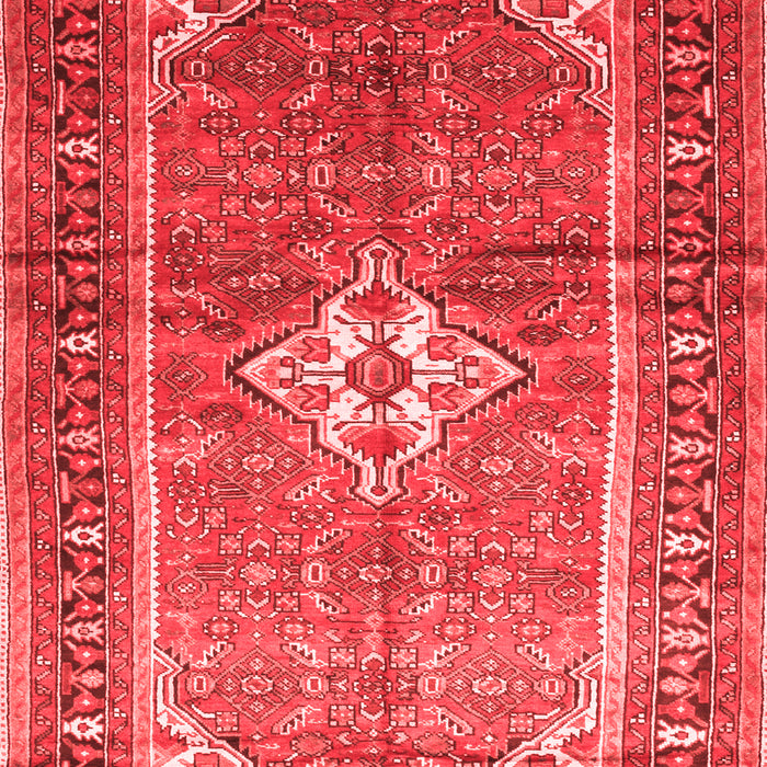 Machine Washable Persian Red Traditional Rug, wshtr161red