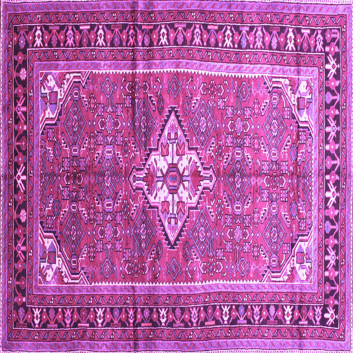 Square Persian Purple Traditional Rug, tr161pur