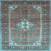 Square Persian Light Blue Traditional Rug, tr161lblu