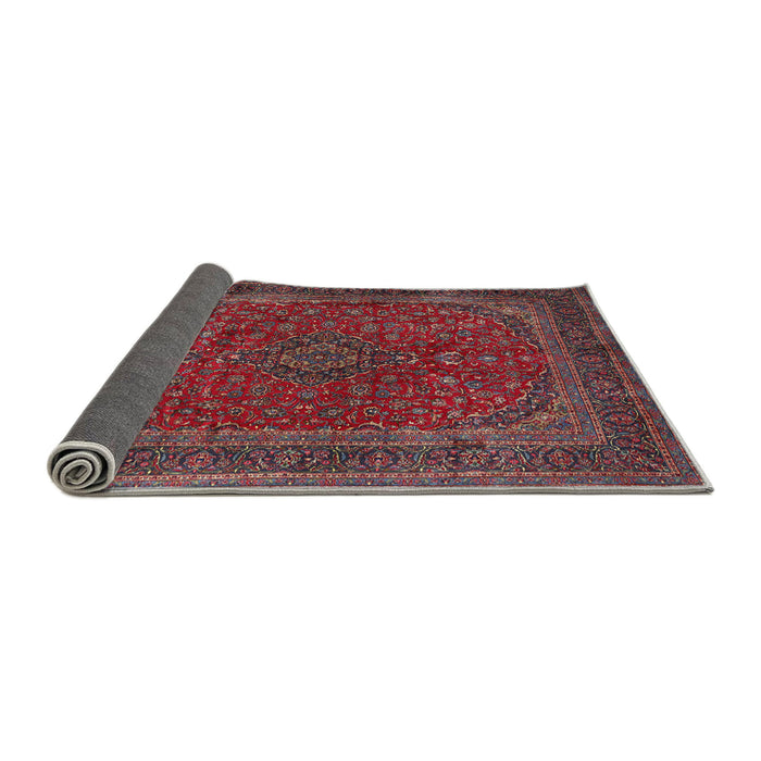 Sideview of Traditional Rose Purple Medallion Rug, tr1620