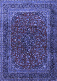 Medallion Blue Traditional Rug, tr1620blu