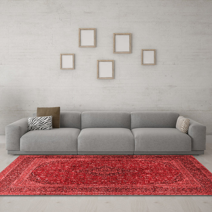 Traditional Red Washable Rugs
