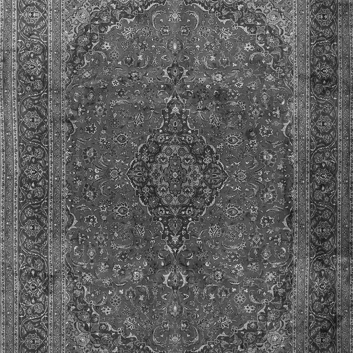 Serging Thickness of Machine Washable Medallion Gray Traditional Rug, wshtr1620gry