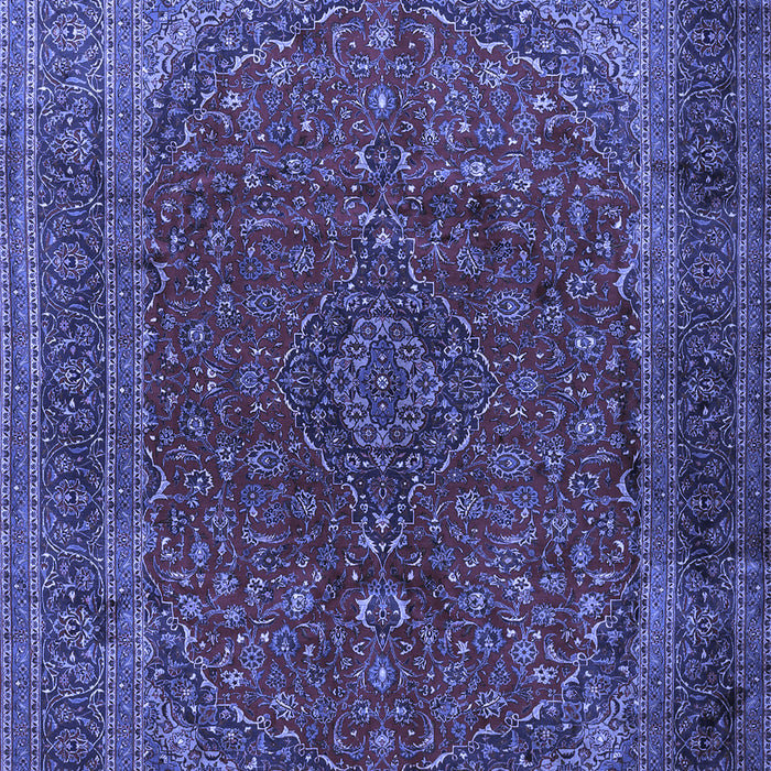 Medallion Blue Traditional Rug, tr1620blu