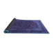 Sideview of Medallion Blue Traditional Rug, tr1620blu