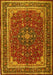 Medallion Yellow Traditional Rug, tr1621yw