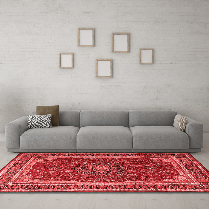 Traditional Red Washable Rugs