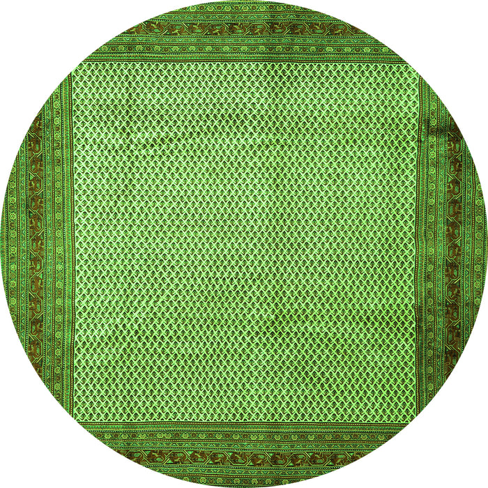 Machine Washable Persian Green Traditional Area Rugs, wshtr1622grn