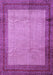 Machine Washable Persian Purple Traditional Area Rugs, wshtr1622pur