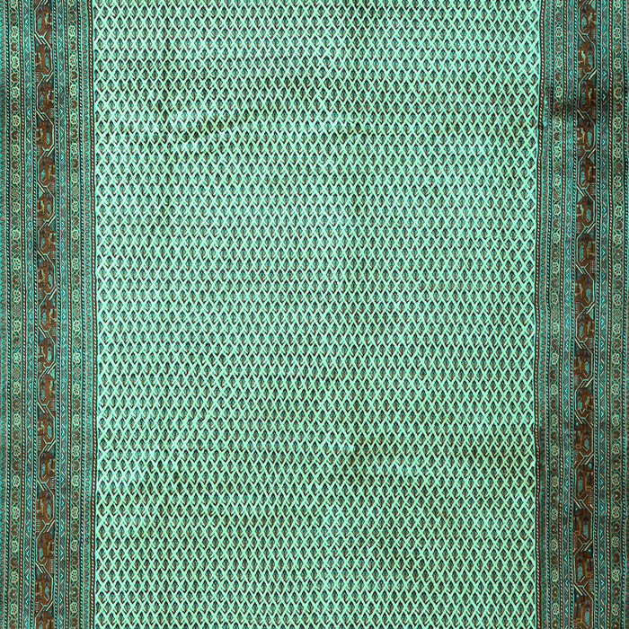 Machine Washable Persian Turquoise Traditional Area Rugs, wshtr1622turq
