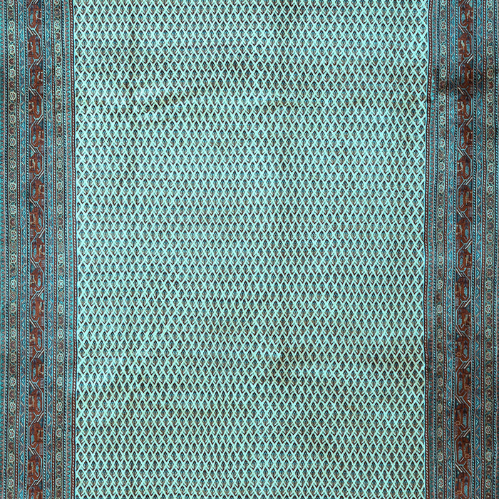 Machine Washable Persian Light Blue Traditional Rug, wshtr1622lblu