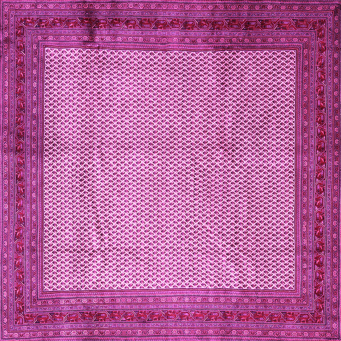 Square Persian Pink Traditional Rug, tr1622pnk