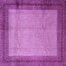 Square Persian Purple Traditional Rug, tr1622pur