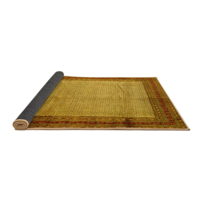 Sideview of Persian Yellow Traditional Rug, tr1622yw