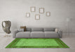 Machine Washable Persian Green Traditional Area Rugs in a Living Room,, wshtr1622grn