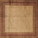 Square Machine Washable Persian Brown Traditional Rug, wshtr1622brn