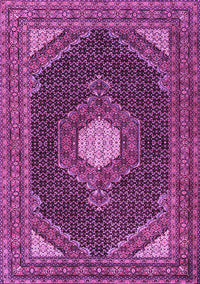 Medallion Purple Traditional Rug, tr1623pur