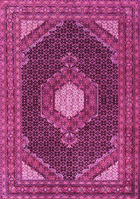 Medallion Pink Traditional Rug, tr1623pnk