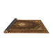Sideview of Medallion Brown Traditional Rug, tr1623brn