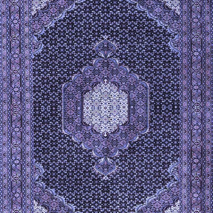 Medallion Blue Traditional Rug, tr1623blu