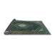 Sideview of Medallion Light Blue Traditional Rug, tr1623lblu