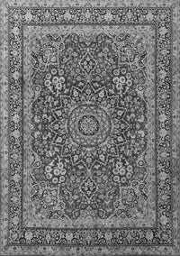 Medallion Gray Traditional Rug, tr1624gry