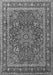 Medallion Gray Traditional Rug, tr1624gry