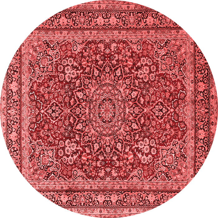 Medallion Red Traditional Rug, tr1624red