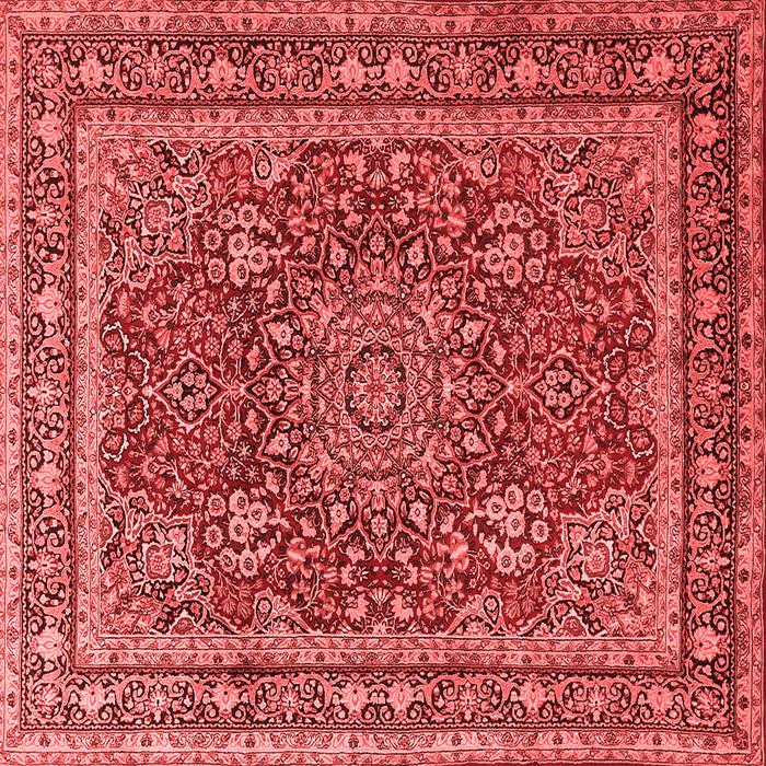 Medallion Red Traditional Rug, tr1624red