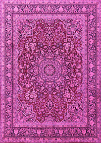 Medallion Pink Traditional Rug, tr1624pnk