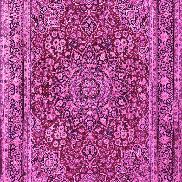 Medallion Pink Traditional Rug, tr1624pnk