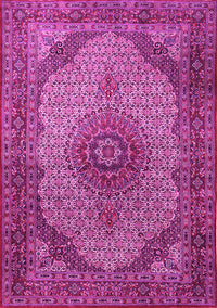 Medallion Pink Traditional Rug, tr1625pnk