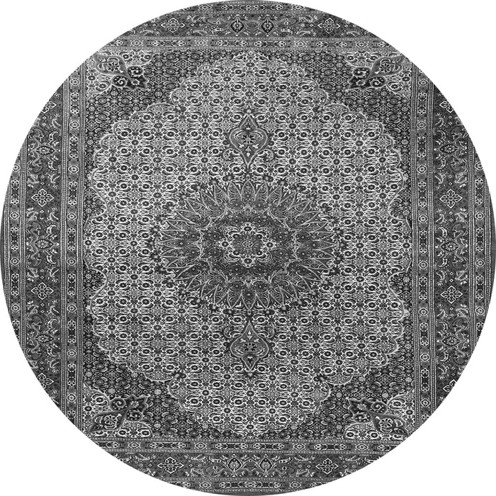 Square Medallion Gray Traditional Rug, tr1625gry