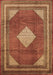 Medallion Brown Traditional Rug, tr1626brn