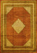 Medallion Yellow Traditional Rug, tr1626yw