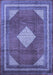 Medallion Blue Traditional Rug, tr1626blu