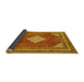 Sideview of Medallion Yellow Traditional Rug, tr1626yw