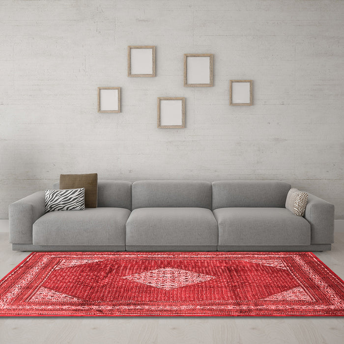 Traditional Red Washable Rugs