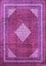 Medallion Purple Traditional Rug, tr1626pur