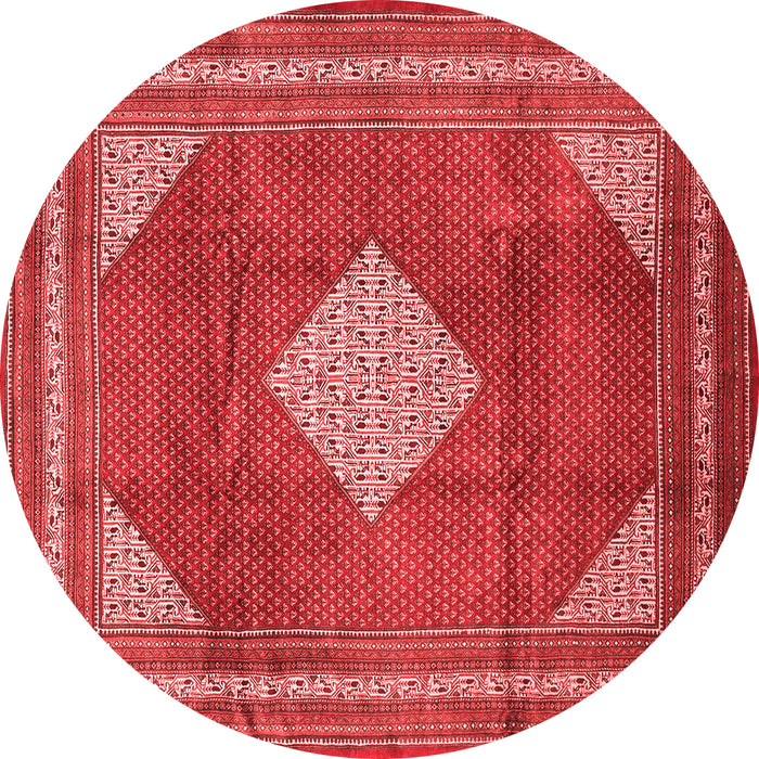 Medallion Red Traditional Rug, tr1626red