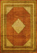 Machine Washable Medallion Yellow Traditional Rug, wshtr1626yw