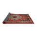 Sideview of Traditional Dark Almond Brown Medallion Rug, tr1627