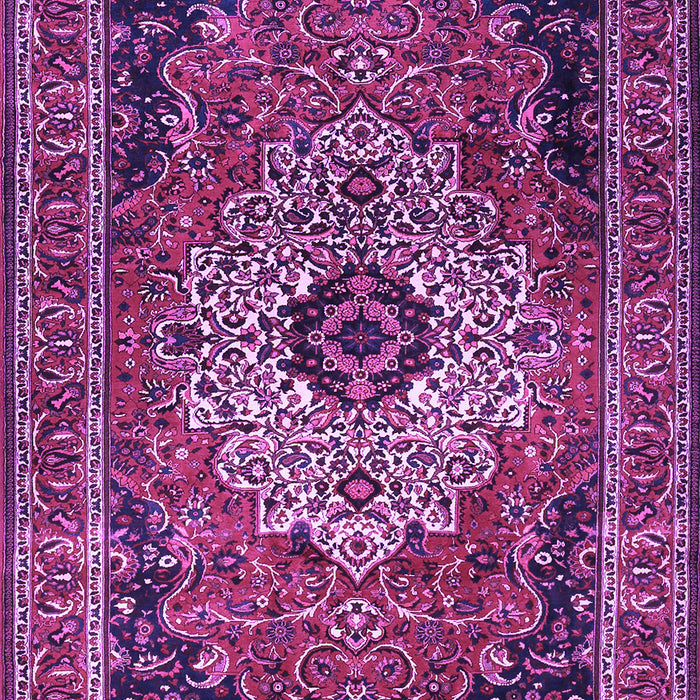 Medallion Purple Traditional Rug, tr1627pur