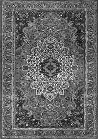 Medallion Gray Traditional Rug, tr1627gry