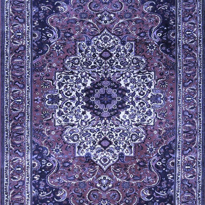 Medallion Blue Traditional Rug, tr1627blu