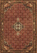 Machine Washable Persian Brown Traditional Rug, wshtr1628brn